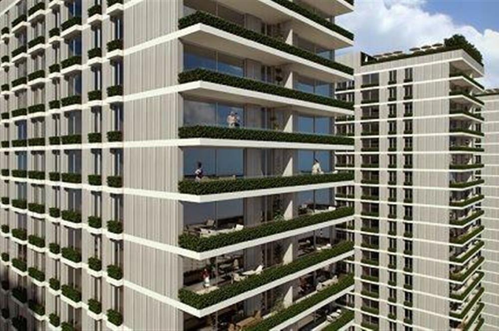 MİNA TOWERS'DA  3,5+1 DENİZ MANZARALI  BALKONLU  SATILIK DAİRE