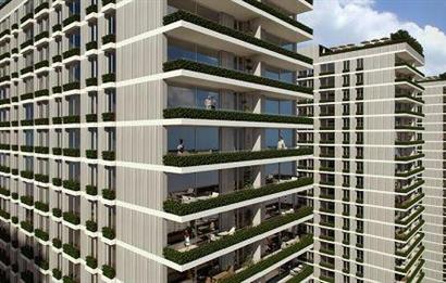 MİNA TOWERS'DA  3,5+1 DENİZ MANZARALI  BALKONLU  SATILIK DAİRE