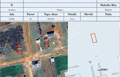 C21 HAN ANTALYA KEPEZ BAŞKÖY SATILIK ARSA