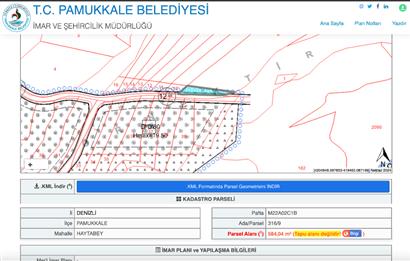 Pamukkale Haytabey'de Satılık Tarla