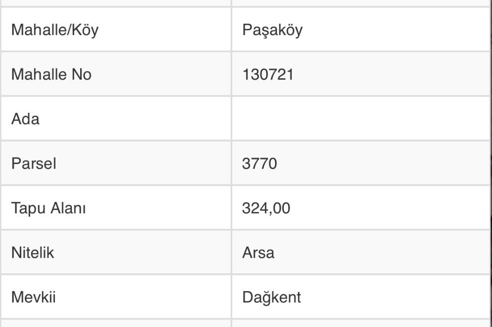 C21 TERAS - BOLU DAĞKENT 324 m2 A TİPİ KÖŞE ARSA