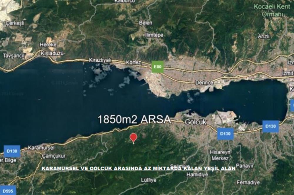 C21 PROJECT'DEN GÖLCÜK HALIDEREDE 1850m2 MANZARALI ARSA