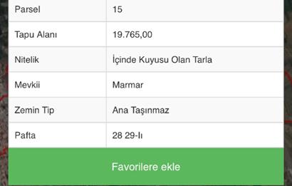 NURSEL ONAR’dan KOCACAMİ MAH.19765m2YOLA CEPHE SATILIK TARLA 