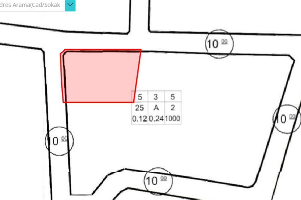 BECEN'DE KÖŞEBAŞI 1285 M² TEMİZ PARSEL CENTURY21 ZİRVE'DEN