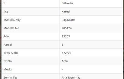 PAŞAALANI MAH. 4 KAT KONUT İMARLI SATILIK TAM HİSSE ARSA