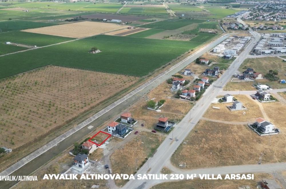 Ayvalık Altınova'da Satılık, Denize 500 mt Mesafede Villa Arsası