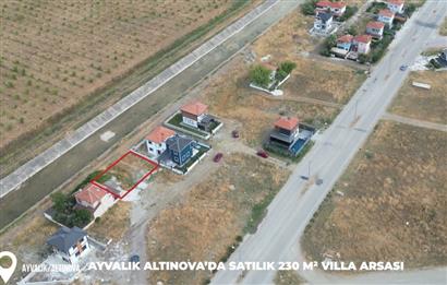 Ayvalık Altınova'da Satılık, Denize 500 mt Mesafede Villa Arsası