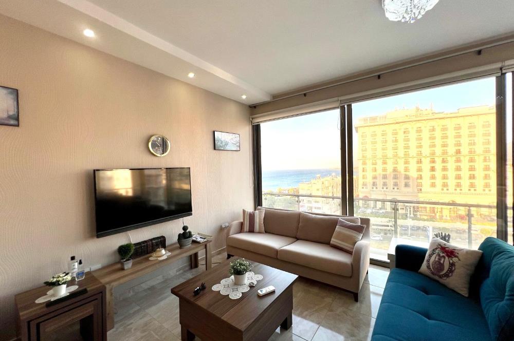 2+1 apartment for sale, full sea view, opposite Lord’s Palace, Kyrenia city center. SOLE AGENT