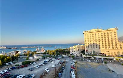 2+1 apartment for sale, full sea view, opposite Lord’s Palace, Kyrenia city center. SOLE AGENT