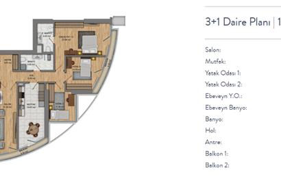 Fortis Sinanlıda - Satılık 3+1 Daire Lux Daire