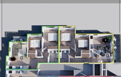 Bodrum Mumcular Gölbasi'nda Projeden Satılık Bahce katı Daire