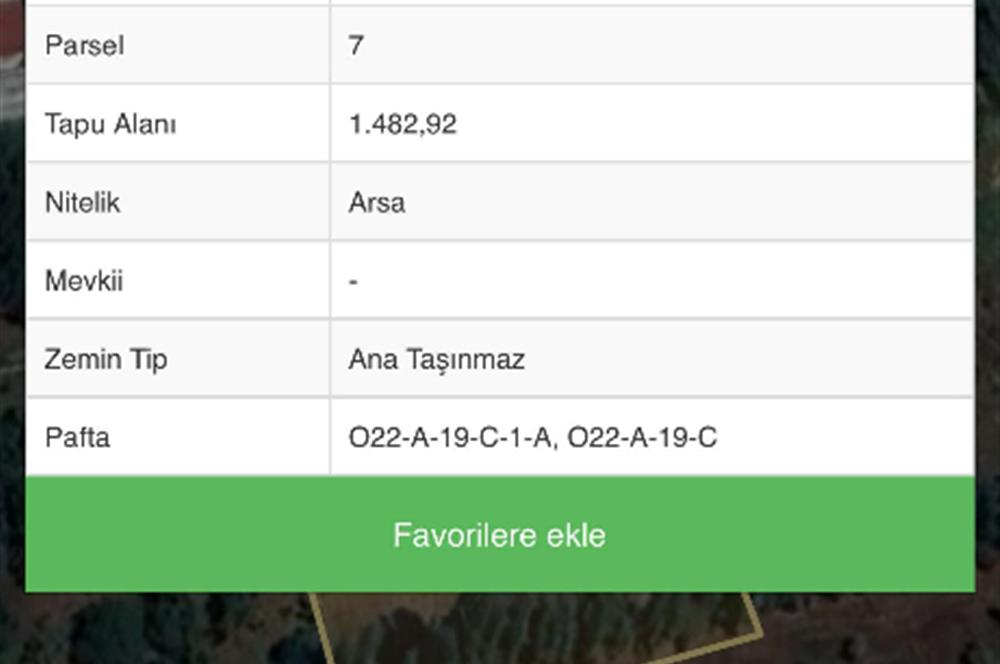 MUĞLA NİF YAYLASI'NDA 1483 M2 SATILIK İMARLI ARSA