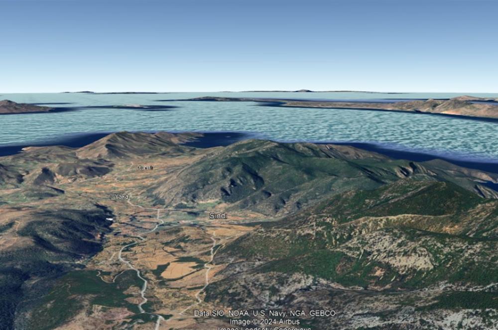 Datça Palamutbükü Yaka Mahallesinde 5.271m2 Zeytinlik