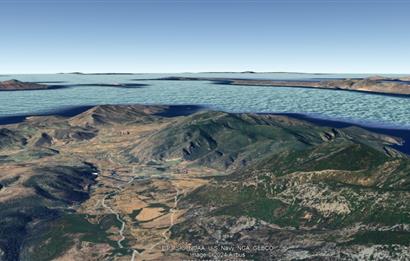 Datça Palamutbükü Yaka Mahallesinde 5.271m2 Zeytinlik