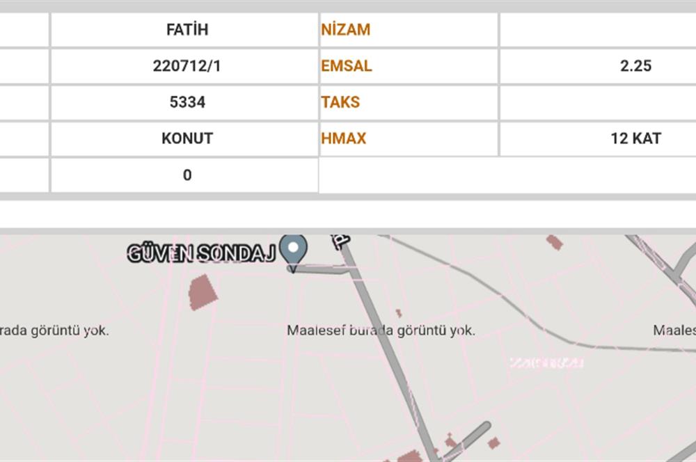 Kahramankazan Fatih Mahallesinde Konut İmarlı Arsa.