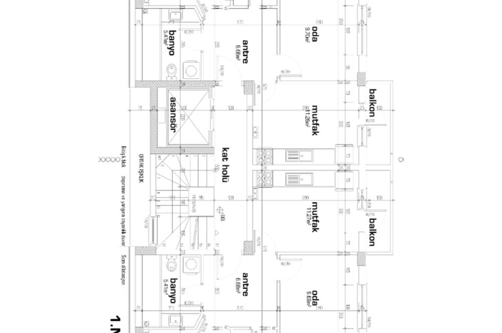 TUNALI HİLMİ'DE CİN ALİ MÜZESİ YANI PROJEDEN KATTA 2+1 DAİRE