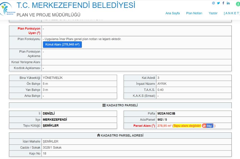 Century21 Net'ten SATILIK Şemikler'de 279m² B+3 Kat köşe parsel