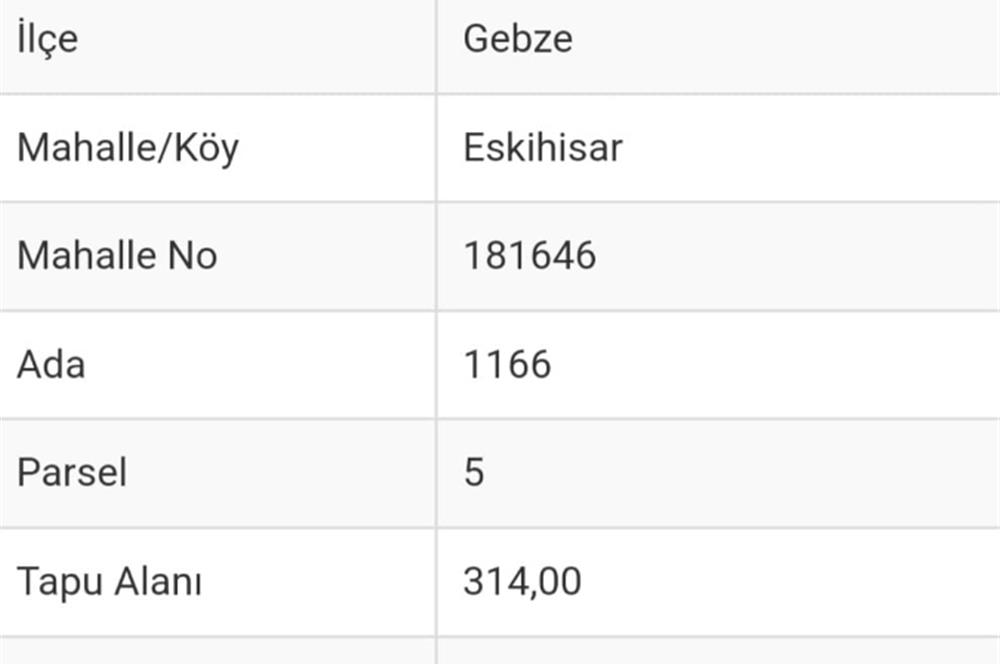 C21 NOVO'DAN KOCAELİ GEBZE BARIŞ MAH. 4 KAT İMARLI SATILIK ARSA