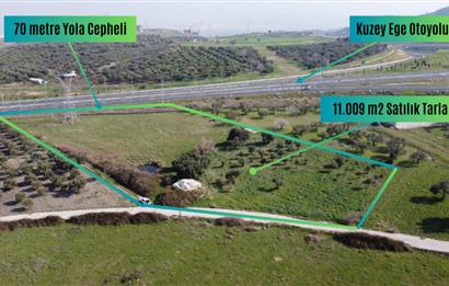 Aliağa Samurlu da 11.009 m2 satılık tarla