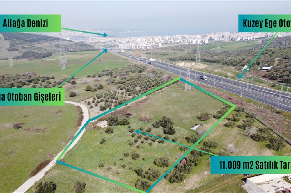 Aliağa Samurlu da 11.009 m2 satılık tarla