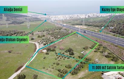 Aliağa Samurlu da 11.009 m2 satılık tarla