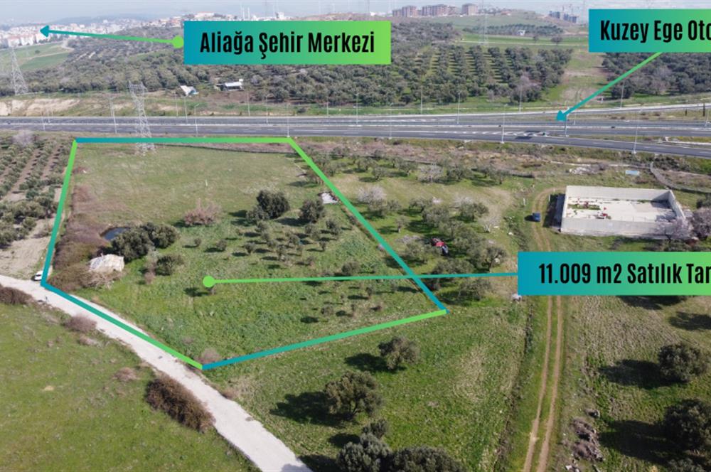 Aliağa Samurlu da 11.009 m2 satılık tarla