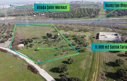 Aliağa Samurlu da 11.009 m2 satılık tarla