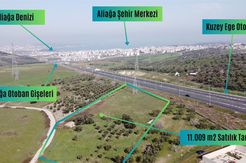 Aliağa Samurlu da 11.009 m2 satılık tarla