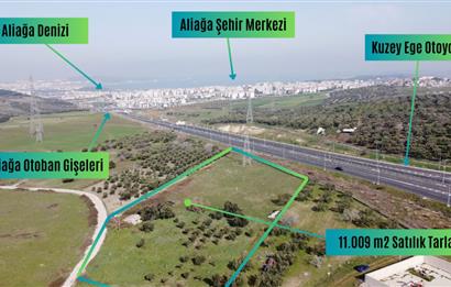 Aliağa Samurlu da 11.009 m2 satılık tarla