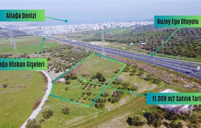 Aliağa Samurlu da 11.009 m2 satılık tarla