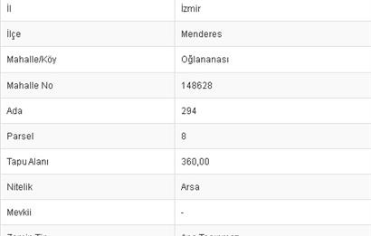 Villa / Konut İmarlı Satılık 360 m2 arsa