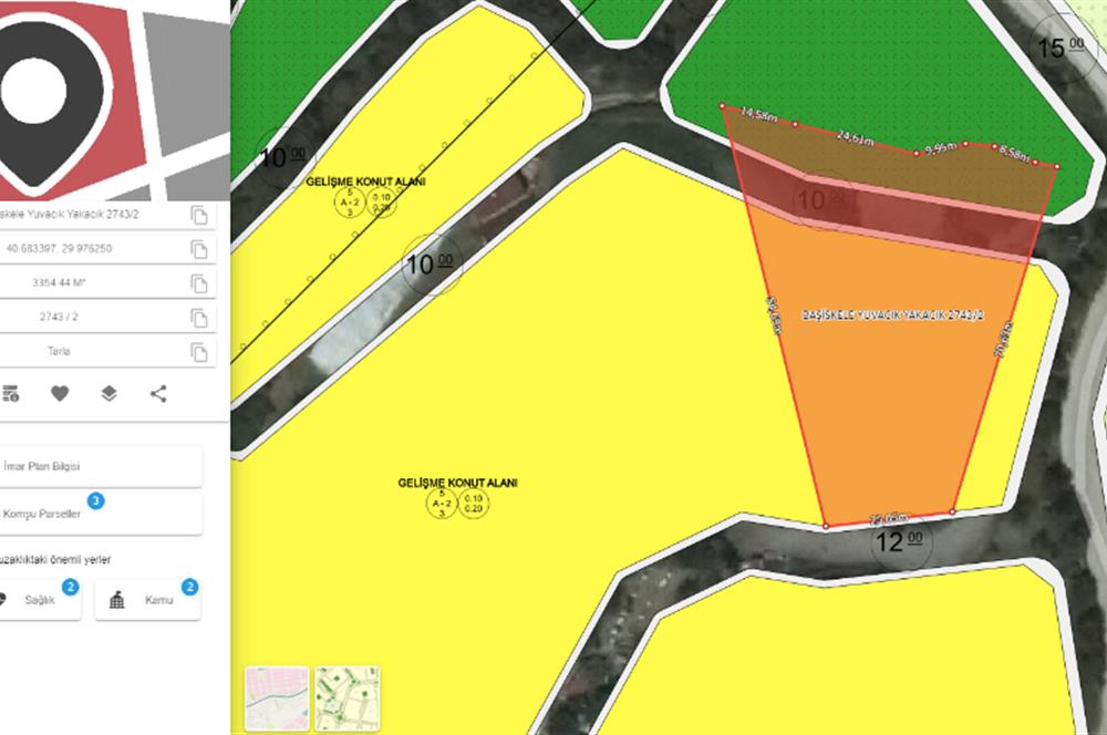 Kocaeli Başiskele Yuvacık 6125m2 Satılık Arazi