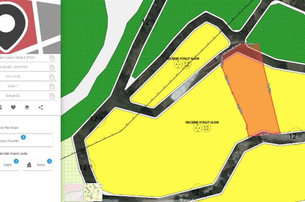 Kocaeli Başiskele Yuvacık 6125m2 Satılık Arazi