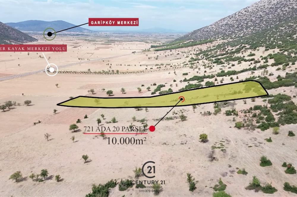 Century 21 Net'ten Garipköyde SATILIK 10.000m² cazip tarla