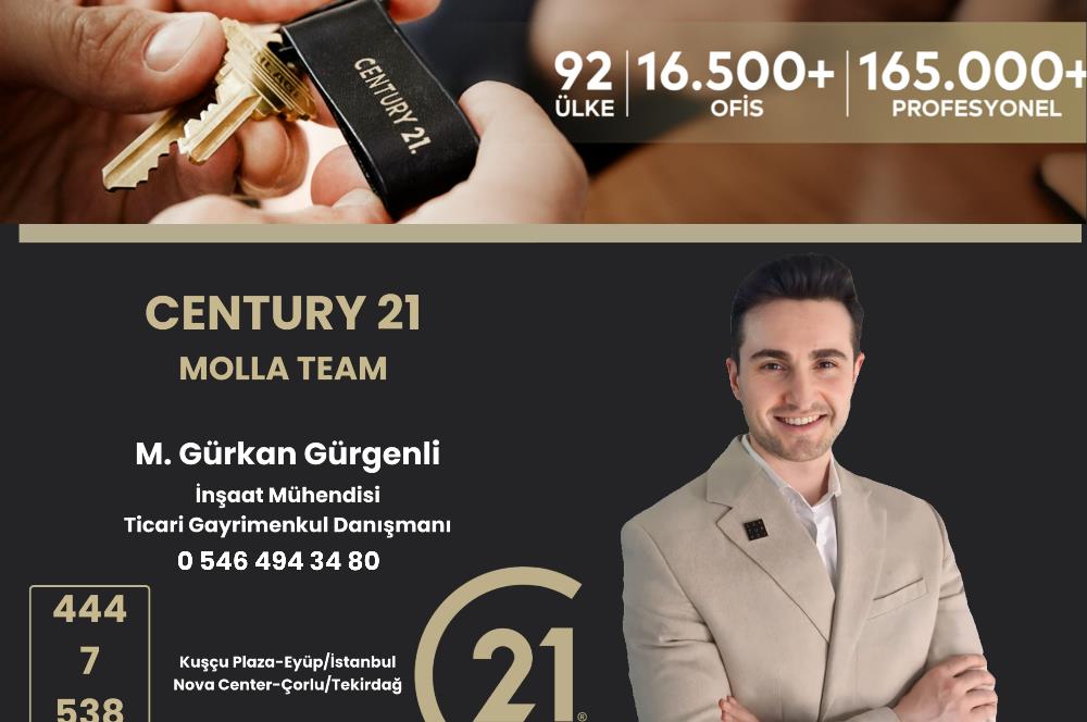 CENTURY21 MOLLATEAM ALİPAŞA MAH. KİRALIK DÜKKAN&MAĞAZA