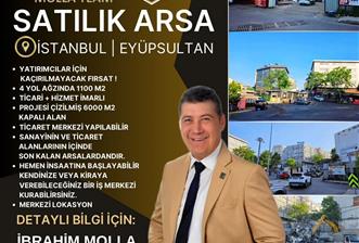 C21 MOLLATEAM EYÜP TOPÇULARDA 1100 M2 TİCARİ İMARLI SATILIK ARSA