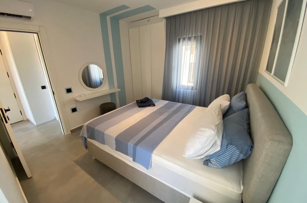 Bitez Asarlık Sosyal Tesisli Manzaralı Havuzlu Kiralık 1+1 Daire