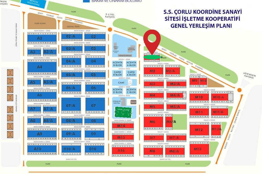 C21 MOLLATEAM-ÇORLU YENİ SANAYİ SİTESİ KİRALIK İMALATHANE