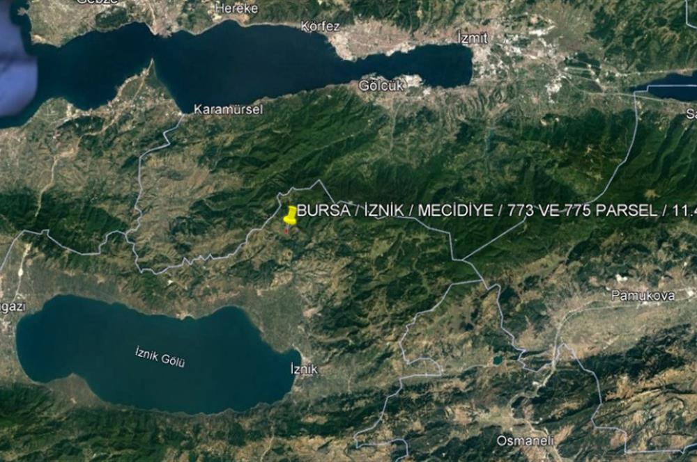 C21 GERÇEK'TEN, İZNİK / MECİDİYE MAH. SATILIK 11.400 M2 TARLA