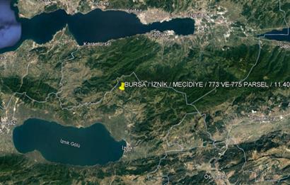 C21 GERÇEK'TEN, İZNİK / MECİDİYE MAH. SATILIK 11.400 M2 TARLA