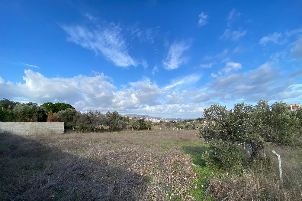 Urla Keklıktepe satılık denız manzaralı arazı