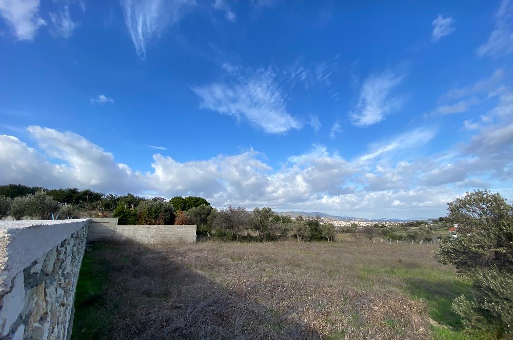 Urla Keklıktepe satılık denız manzaralı arazı