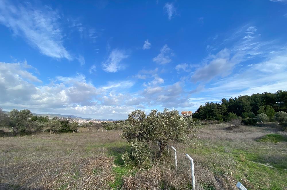 Urla Keklıktepe satılık denız manzaralı arazı