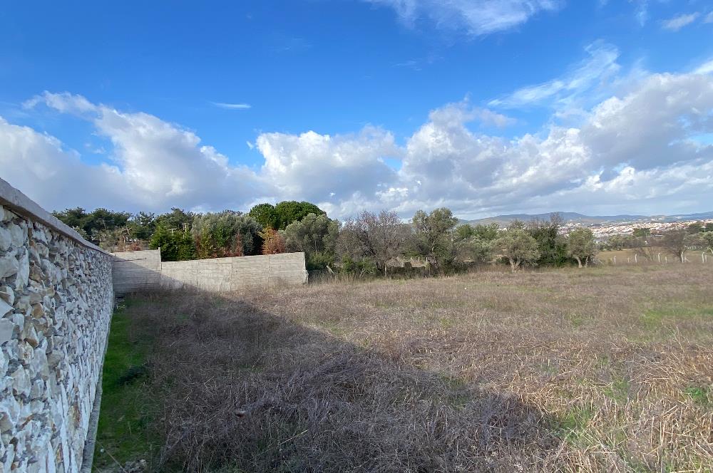 Urla Keklıktepe satılık denız manzaralı arazı