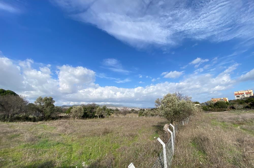 Urla Keklıktepe satılık denız manzaralı arazı