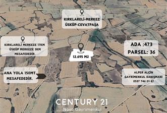 C21 NOVO'DAN KIRKLARELİ CEVATPAŞA ÜSKÜP'TE SATILIK TARLA