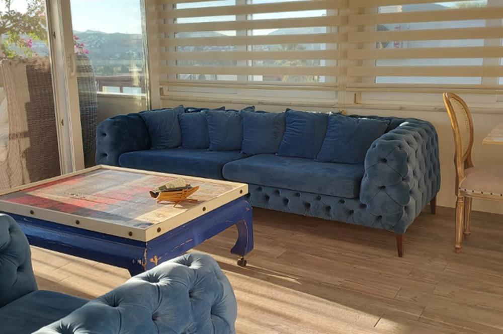 Bodrum-Bitez deniz manzaralı 4+1 kiralık daire