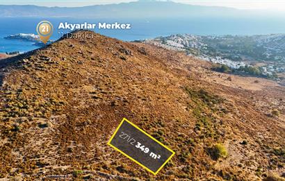 Bodrum Akyarlar'da Satılık Deniz Manzaralı Arsa