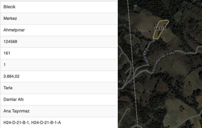 BİLECİK MERKEZ AHMETPINAR KÖYÜ SATILIK TARLA