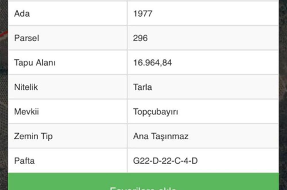 C21Cius; Büyükkumla'da Deniz Manzaralı 27.123 M2 Satılık Tarla